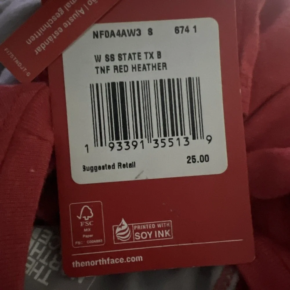 The North Face Shirt Womens Small Short Sleeve Gray & Blue Graphic Tees Lot Of 2 - Picture 6 of 6